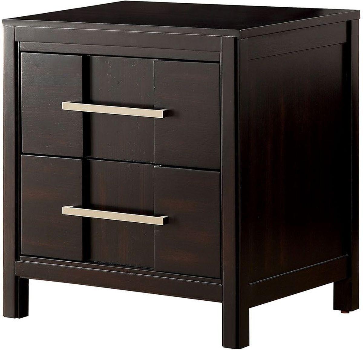 

    
Furniture of America BERENICE CM7580EX-Q Platform Bedroom Set Espresso CM7580EX-Q-4PC
