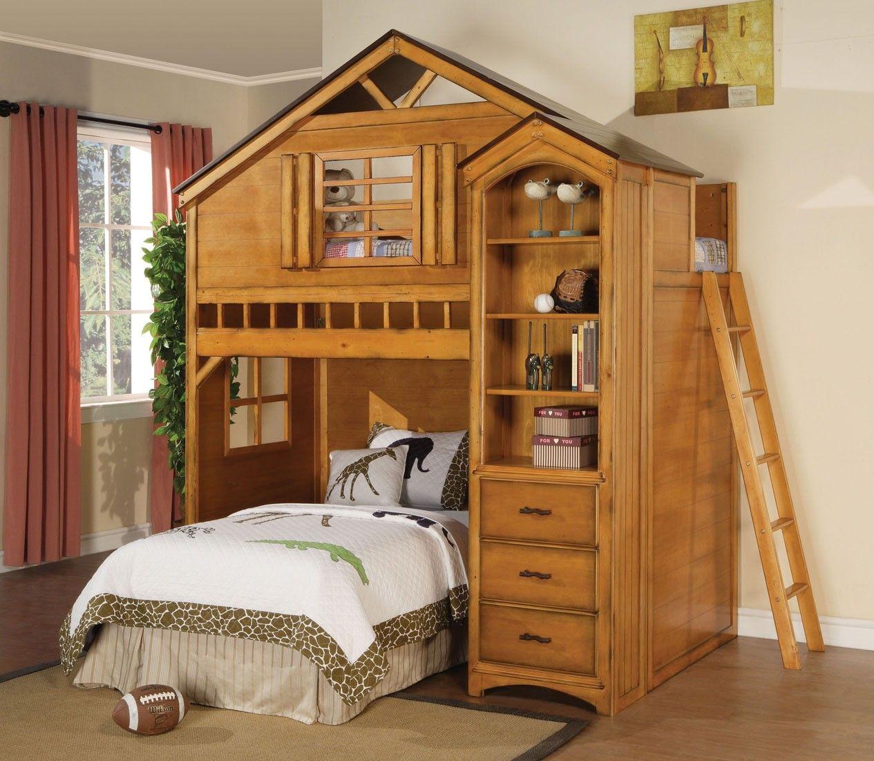 

                    
Acme Furniture Tree House Loft Bed Brown Oak  Purchase 
