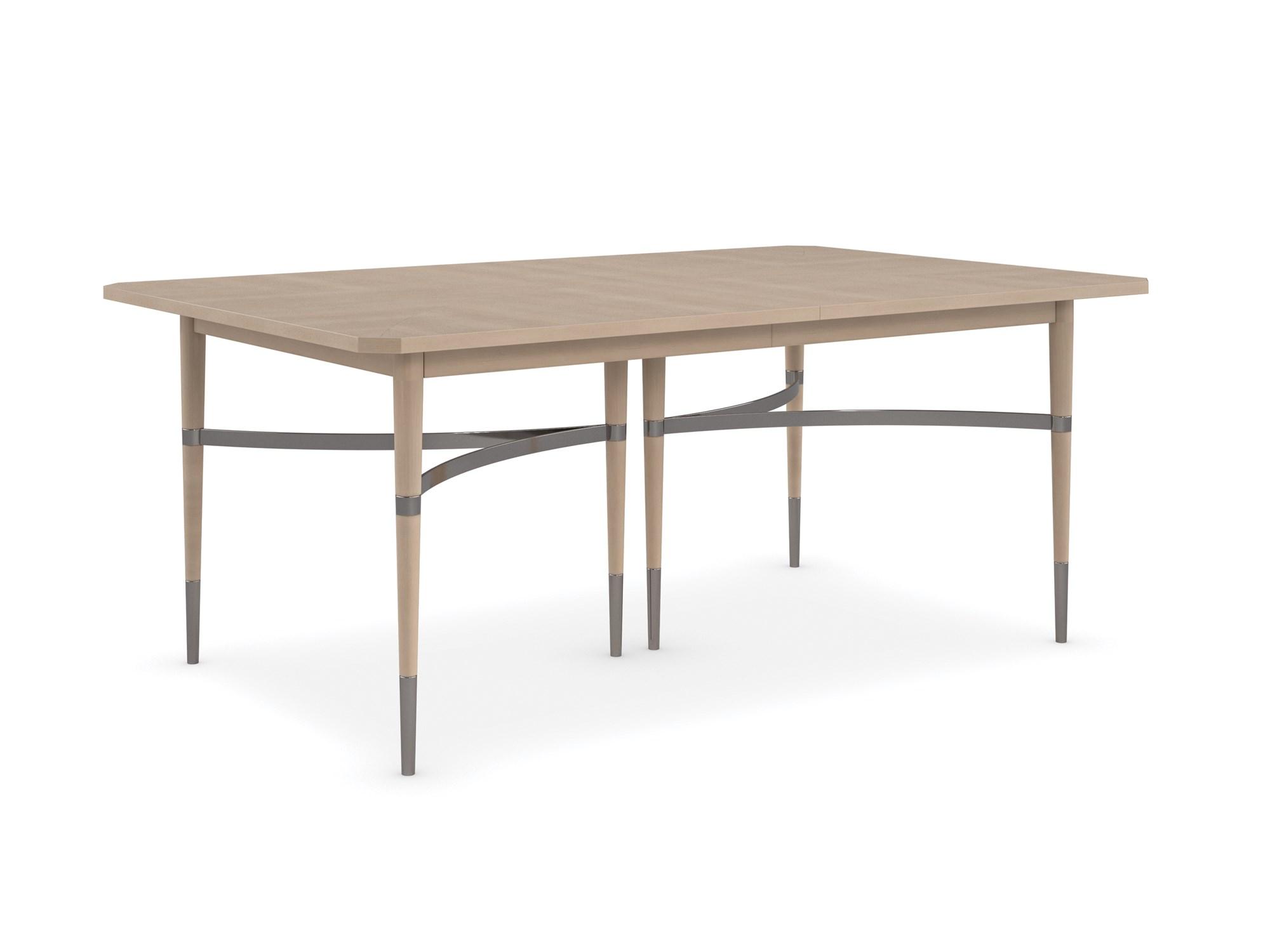 Contemporary Dining Table HERE TO ACCOMMODATE CLA-021-202 in Gray, Bronze 