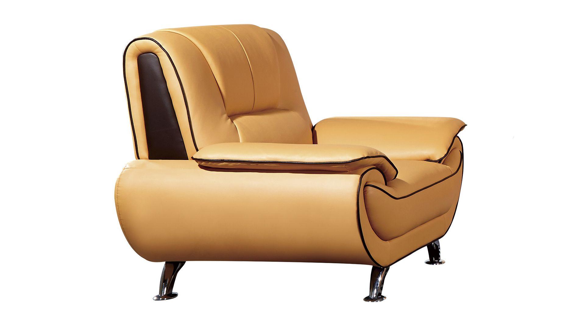 

                    
American Eagle Furniture EK9608-YO.BR-SF Sofa Set Yellow/Brown Top grain leather Purchase 
