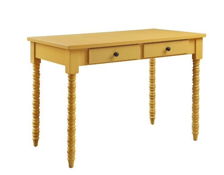 

    
Yellow Finish Writing Desk by Acme Furniture Altmar 93013
