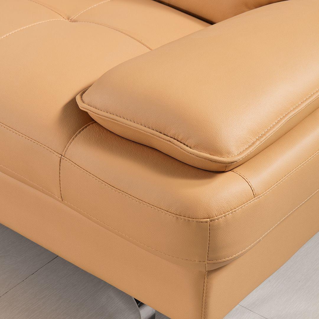 

                    
American Eagle Furniture EK-B109-YO-SF Sofa Yellow Genuine Leather Purchase 
