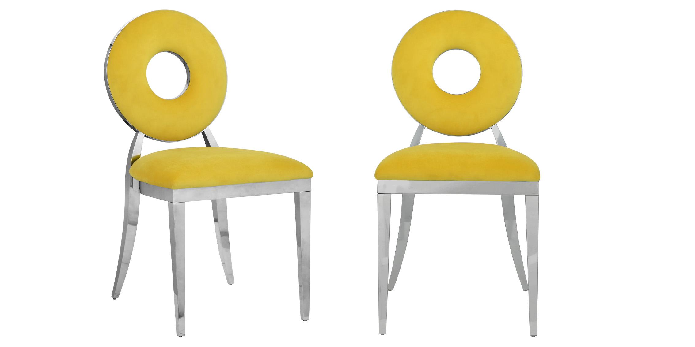 

        
Meridian Furniture CAROUSEL 859Yellow-C Dining Chair Set Chrome/Yellow Velvet 094308252063
