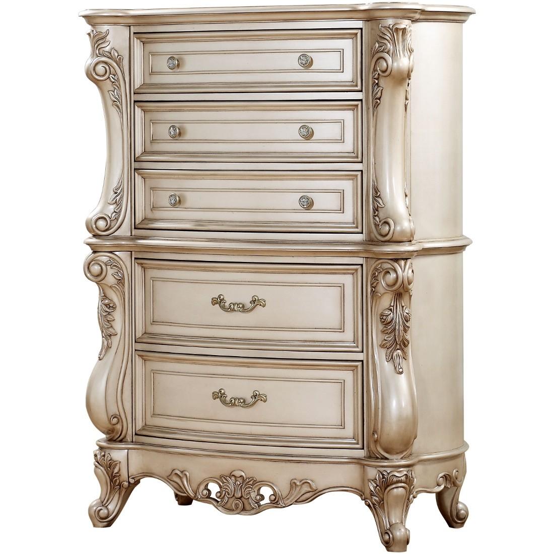 Classic, Traditional Bachelor Chest SKU: W002257329 SKU: W002257329 in Cream, Antique White 